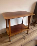 Vintage houten dranktrolley op wieltjes, Ophalen, Zo goed als nieuw, 60 cm of meer, Rechthoekig
