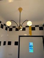 jaren '60 plafondlamp, Ophalen of Verzenden, Gebruikt, Glas, Jaren '60