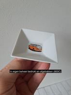 Amuse schaaltje met oranje Volkswagen bus 8x8x2.5cm, Ophalen of Verzenden