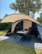 6-Persoons Katoenen Tent met Luifel - Gereinigd, Caravans en Kamperen, Ophalen, Gebruikt, Tot en met 6