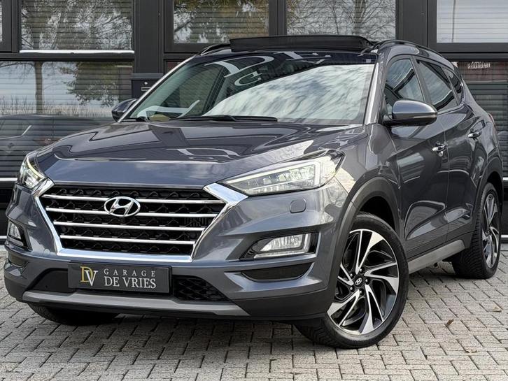 Hyundai Tucson 1.6 T-GDI Premium Aut Panoramadak ACC Leder F, Auto's, Hyundai, Bedrijf, Te koop, Tucson, 360° camera, ABS, Achteruitrijcamera
