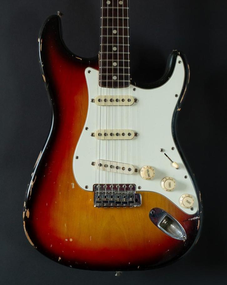 1970/1971 Fender Stratocaster Sunburst, Muziek en Instrumenten, Snaarinstrumenten | Gitaren | Elektrisch, Gebruikt, Solid body