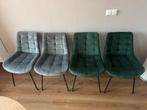 Eetkamerstoelen, Huis en Inrichting, Stoelen, Ophalen, Zo goed als nieuw, Grijs, Vier