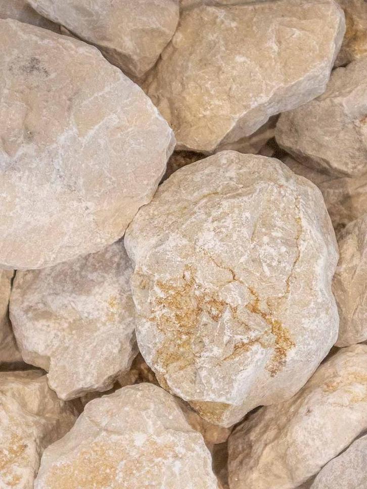 Beige Breuksteen, Tuin en Terras, Grind, Keien en Split, Nieuw, Kei, Beige, Kalksteen, Ophalen