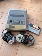 Super Nintendo SNES + Super Mario All Stars/World + 2 Contro, Spelcomputers en Games, Games | Nintendo Super NES, Ophalen, Gebruikt