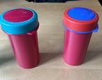 2 Tupperware meeneem bekers!, Ophalen of Verzenden, Gebruikt, Rood, Overige typen