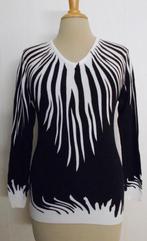 Apart zwart/wit stretch truitje/top van Pagaille! M, Kleding | Dames, Tops, Maat 38/40 (M), Verzenden, Zwart, Lange mouw