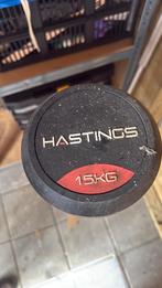 Halters van Hastings, Sport en Fitness, Fitnessmaterialen, Ophalen, Zo goed als nieuw, Halterset
