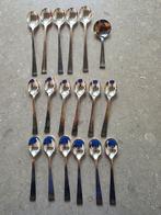 Set verzilverde Douwe Egberts Empire lepeltjes, Antiek en Kunst, Antiek | Bestek, Ophalen