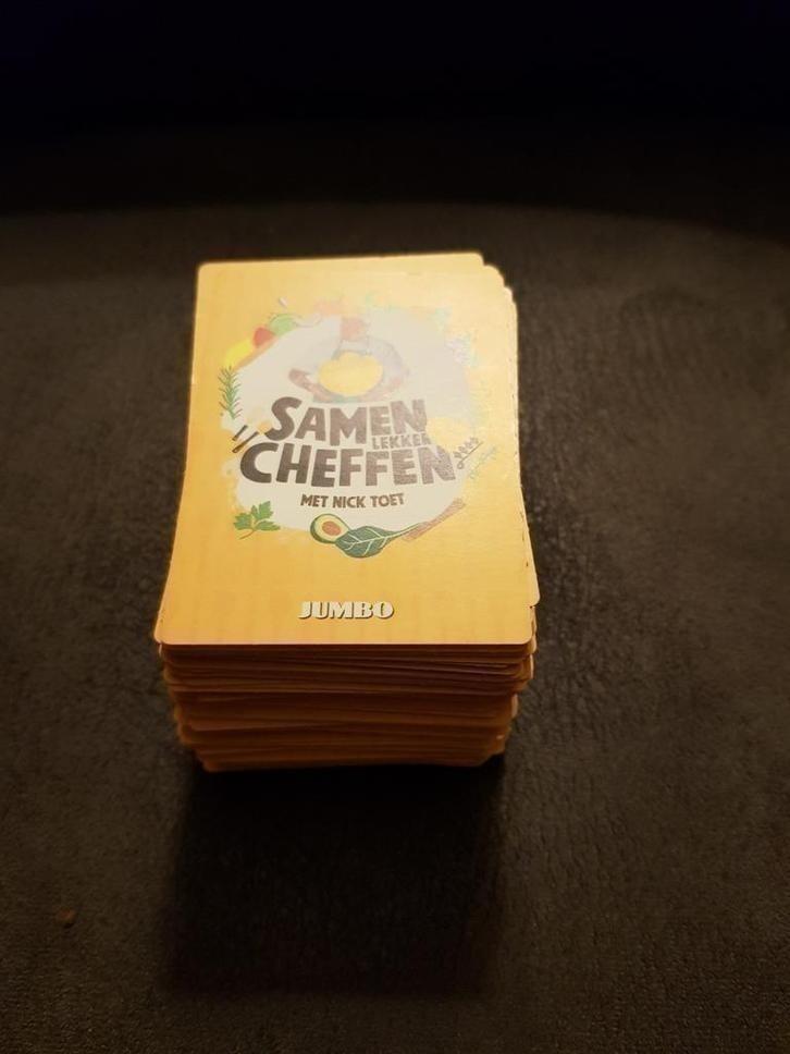 jumbo samen lekker cheffen kaarten heel veel, Verzamelen, Supermarktacties, Jumbo, Ophalen of Verzenden