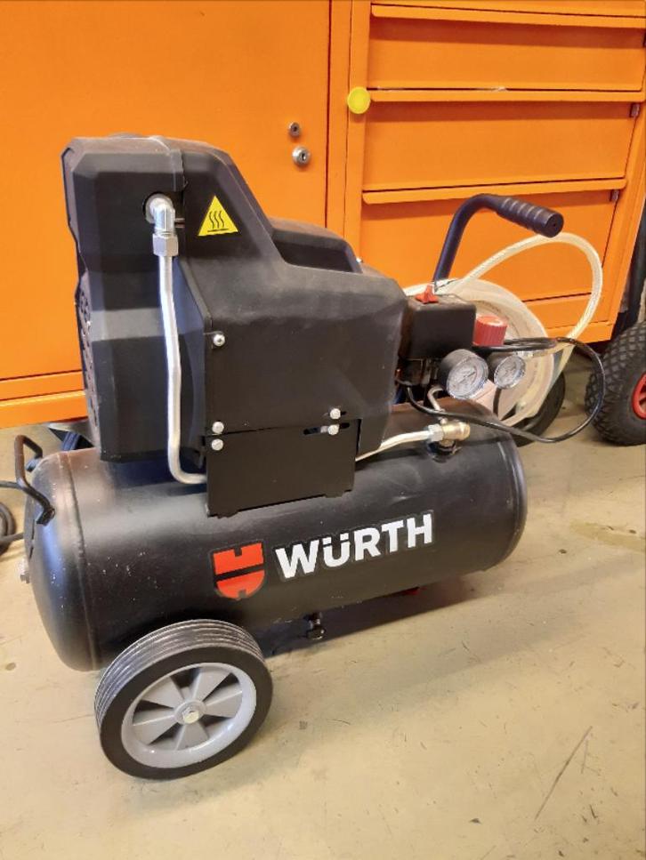 Wurth compressor, Doe-het-zelf en Verbouw, Compressors, Zo goed als nieuw, 6 tot 10 bar, Minder dan 25 liter, 200 tot 400 liter/min