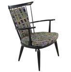 Vintage fauteuil stoel spijlenstoel gratis bezorging, Huis en Inrichting, Fauteuils, Hout, Gebruikt, -, Verzenden