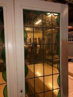 Set openslaande deuren met glas in lood 200x138cm., Ophalen
