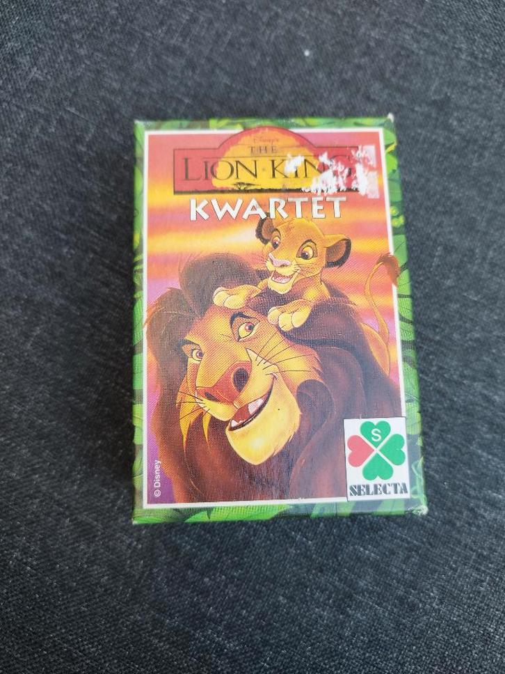 Kwartet The Lion King Disney De Leeuwenkoning, Verzamelen, Disney, Zo goed als nieuw, Overige typen, Leeuwenkoning of Jungle Boek
