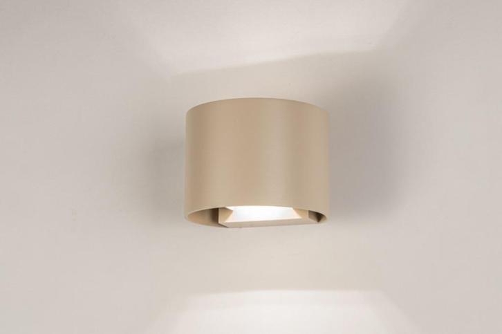 up en down wandlamp beige bed hoekbank hal woonkeuken lamp, Huis en Inrichting, Lampen | Wandlampen, Nieuw, Ophalen of Verzenden