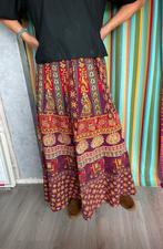 Boho hippie rok overslag., Paars, Maat 42/44 (L), Ophalen of Verzenden, Gedragen