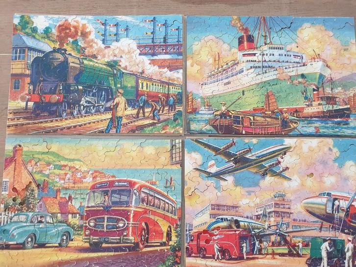 Vintage legpuzzels, Hobby en Vrije tijd, Denksport en Puzzels, Gebruikt, Legpuzzel, Minder dan 500 stukjes, Ophalen of Verzenden
