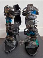 Giuseppe Zanotti zwarte hakken met veren & steentjes maat 38, Kleding | Dames, Schoenen, Pumps, Verzenden, Zwart, Nieuw