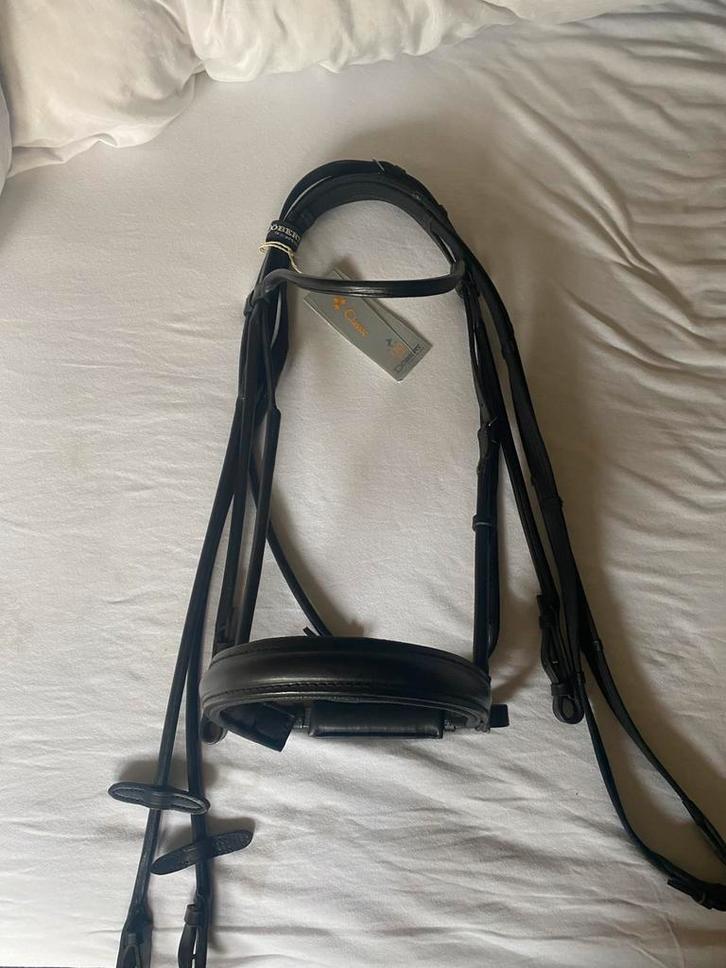Nieuw Döbert classic rondgenaaid hoofdstel, zwart, maat full, Dieren en Toebehoren, Paarden en Pony's | Hoofdstellen en Tuigage