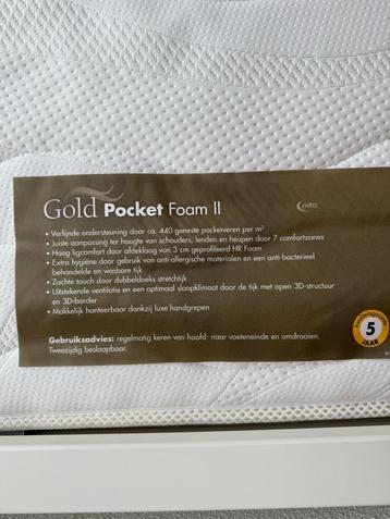 Gold pocket foam 2 matras 2x 80cm bij 200cm beschikbaar voor biedingen