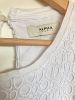 Alpha Studio rechtvallende mouwloze jurk wit kant IT 42/ 36, FFW S.r.l., Wit, Cs.alphastudio@the-ffw.com, Ophalen of Verzenden