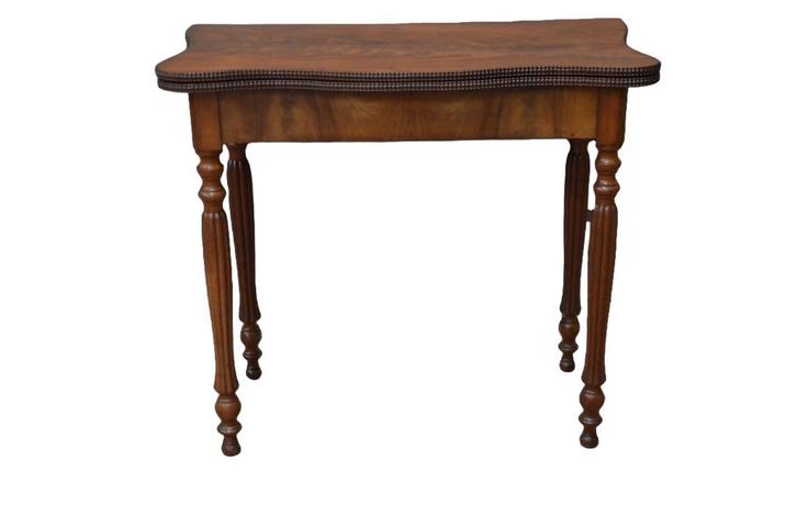 Antieke mahonie kaarttafel, Antiek en Kunst, Antiek | Overige Antiek, Ophalen of Verzenden