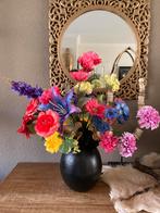 Toetervaas met Zijden bloemen Fel Luxe Zijde, Ophalen of Verzenden, Nieuw