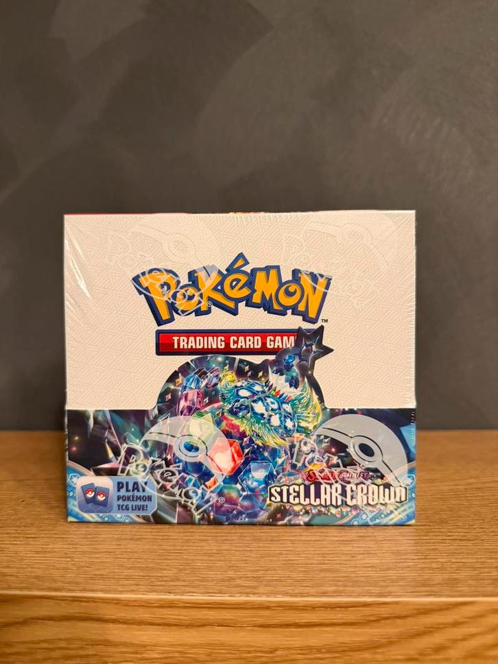 Stellar Crown Booster Box, Hobby en Vrije tijd, Verzamelkaartspellen | Pokémon, Zo goed als nieuw, Boosterbox, Ophalen of Verzenden