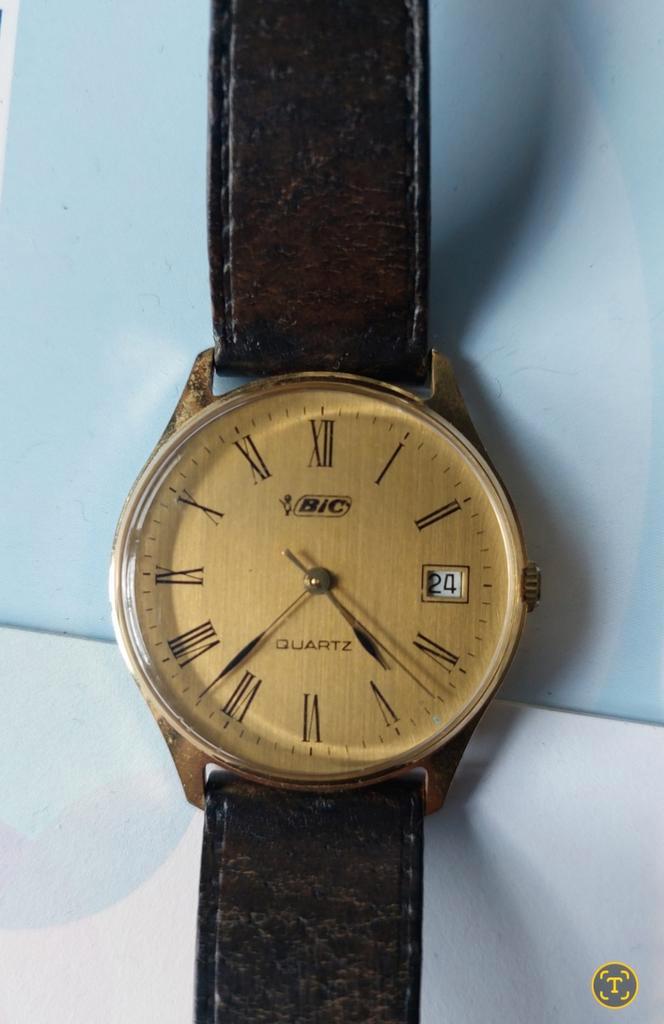 Bic pennen horloge., Sieraden, Tassen en Uiterlijk, Overige Accessoires, Zo goed als nieuw, Ophalen of Verzenden