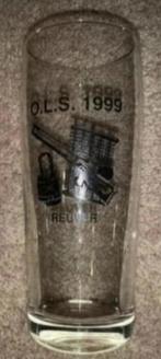 Bierglas, sierglas OLS Reuver 1999; Limburgs schuttersfeest, Ophalen of Verzenden, Zo goed als nieuw, Glas of Glazen, Overige merken