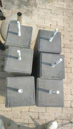 Beton poer antraciet 17x17x58 nieuw incl bevestigingsplaat, Ophalen, A, Nieuw, A