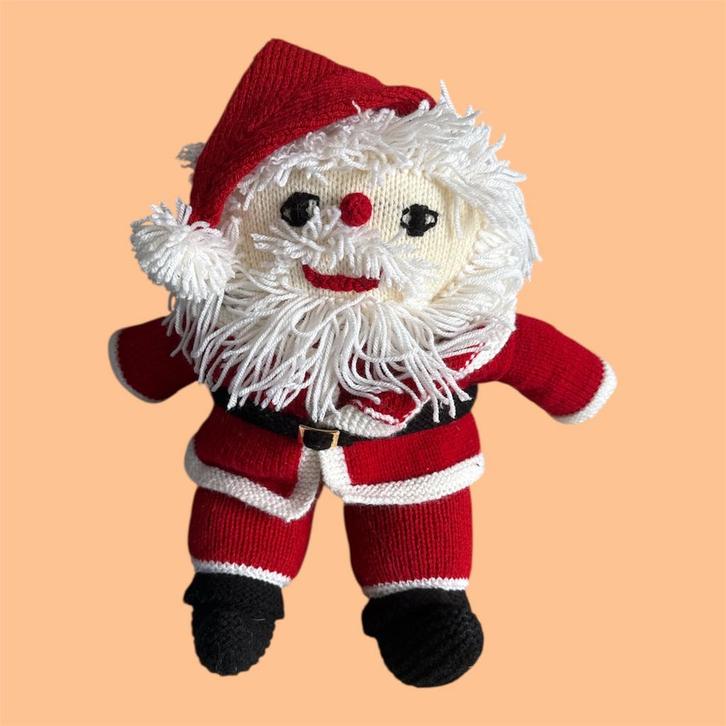 Handgemaakte Kerstman - Gehaakt & Gebreid - 35cm, Kinderen en Baby's, Speelgoed | Knuffels en Pluche, Nieuw, Overige typen, Ophalen