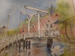 Ophaal brug in Ouderkerk aan de Amstel, Antiek en Kunst, Kunst | Schilderijen | Klassiek, Ophalen