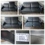 Luxe leren electrische Verstelbare bank, Huis en Inrichting, Banken | Bankstellen, Ophalen, Zo goed als nieuw