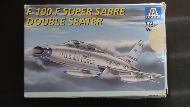 F-110 F Super Sabre Italeri, Hobby en Vrije tijd, Modelbouw | Vliegtuigen en Helikopters, Zo goed als nieuw, Vliegtuig, 1:72 tot 1:144