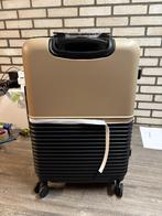 Middel Koffer twee kleurig, Hard kunststof, 45 tot 55 cm, Ophalen of Verzenden, Zo goed als nieuw