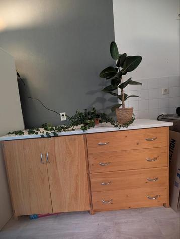 Dressoir hout & wit