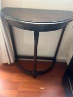 Halfrond Houten Sidetable, Ophalen, Gebruikt, Minder dan 50 cm, Minder dan 25 cm
