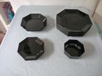 Zwart glazend acropal servies, Huis en Inrichting, Keuken | Servies, Overige materialen, Overige typen, Ophalen of Verzenden, Zo goed als nieuw