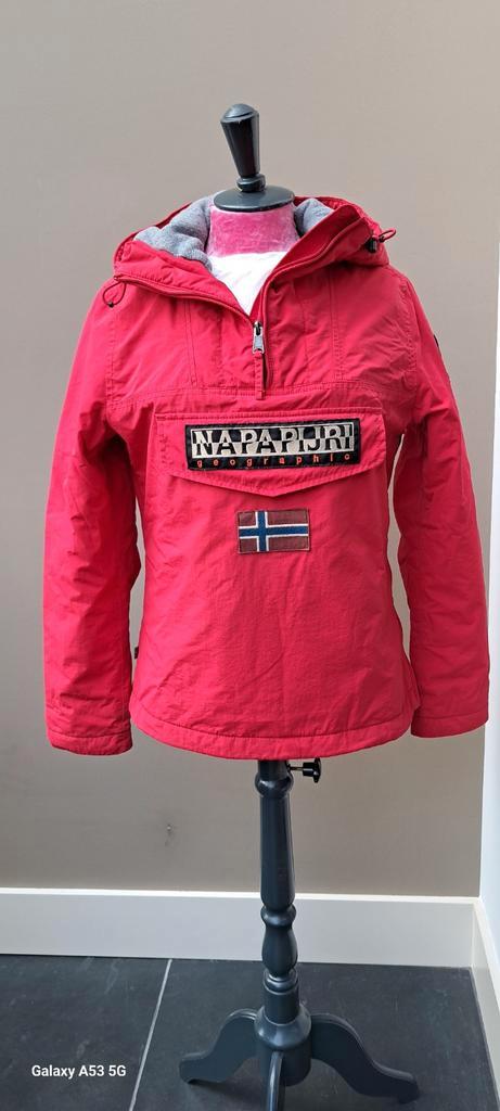 Napapijri Jas - Maat S, Kleding | Dames, Jassen | Winter, Zo goed als nieuw, Maat 36 (S), Rood, Ophalen of Verzenden