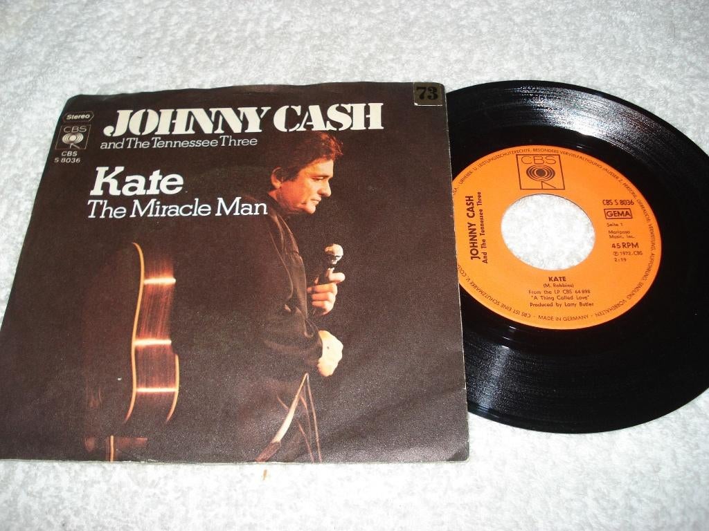 Johnny Cash    Kate      Orgineel, Cd's en Dvd's, Vinyl Singles, Zo goed als nieuw, Single, Country en Western, Ophalen of Verzenden