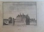 A56 / Huis het Velde bij Voorst gravure uit 1745, Antiek en Kunst, Kunst | Etsen en Gravures, Ophalen of Verzenden