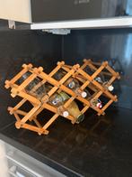 Houten wijnrek vintage, Gebruikt, 5 tot 15 flessen, Ophalen of Verzenden, Minder dan 50 cm
