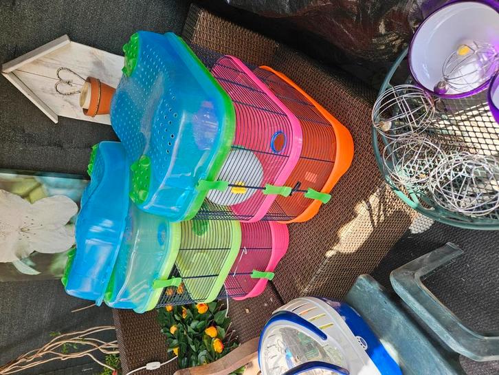 Imac hamsterkooien met veel toebehoren, Dieren en Toebehoren, Knaagdieren en Konijnen | Hokken en Kooien, Gebruikt, Kooi, Minder dan 60 cm