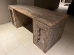 Bureau Steigerhout, Huis en Inrichting, Bureaus, Ophalen, Zo goed als nieuw, Bureau