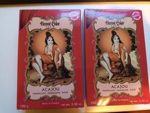 Henne Color Haarverf Poeder Acajou - 200g, Sieraden, Tassen en Uiterlijk, Uiterlijk | Haarverzorging, Nieuw, Overige typen, Ophalen