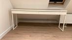 Hoogglans witte side tabel of burea met 2 laden, Huis en Inrichting, Tafels | Sidetables, Ophalen, Zo goed als nieuw, 150 tot 200 cm