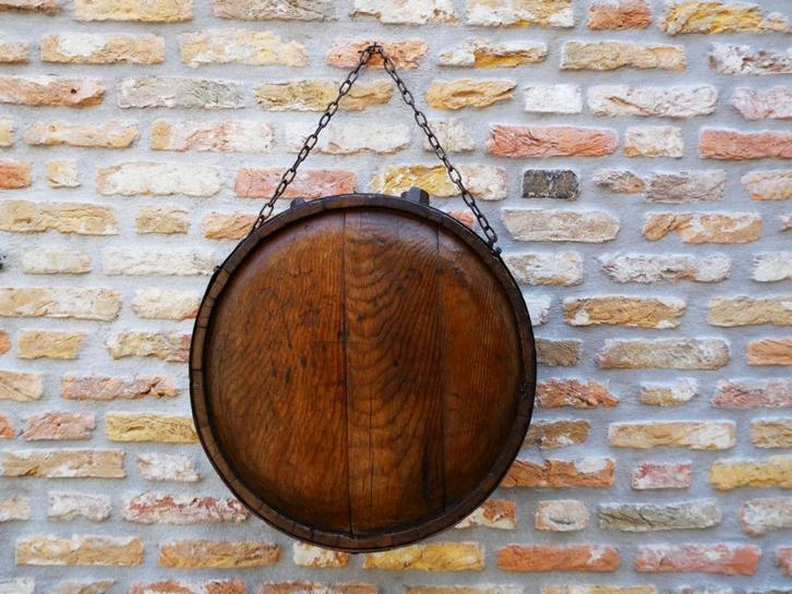 Houten drinkfles tonnetje veldfles drankvaatje vat vaatje, Antiek en Kunst, Curiosa en Brocante, Ophalen of Verzenden