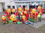 Carnavalsgroep 15 pakjes en 7 hoeden, Ophalen, Carnaval