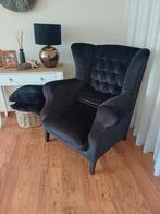 Fauteuil  zwart velvet   merk urban sofa, Ophalen, Zo goed als nieuw